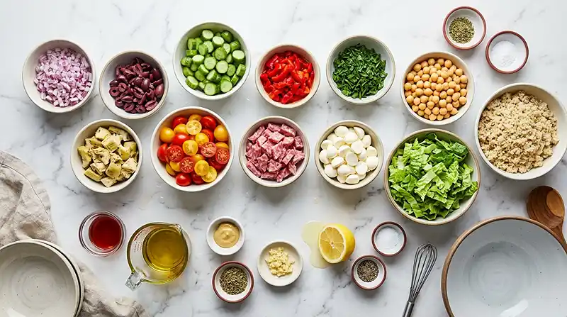 Chopped Italian Quinoa Salad 2 INGREDIENTS FOR Chopped Italian Quinoa Salad