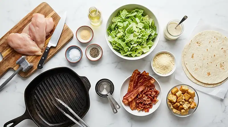 Grilled Chicken Caesar Wraps 2 INGREDIENTS FOR Grilled Chicken Caesar Wraps