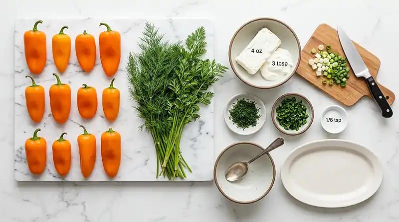 Mini Carrot Pepper Herb Cheese Bites 2 INGREDIENTS FOR Mini Carrot Pepper Herb Cheese Bites