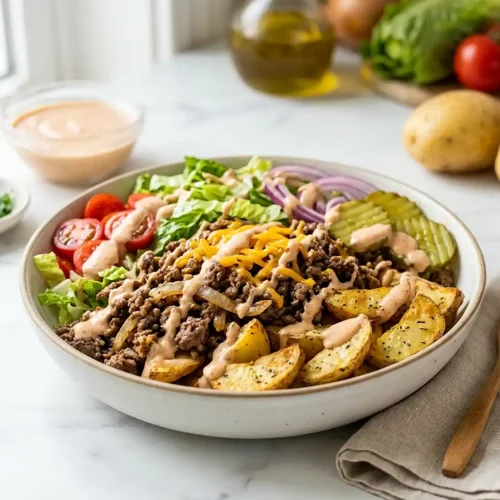 Loaded Burger Bowls 5 Loaded Burger Bowls