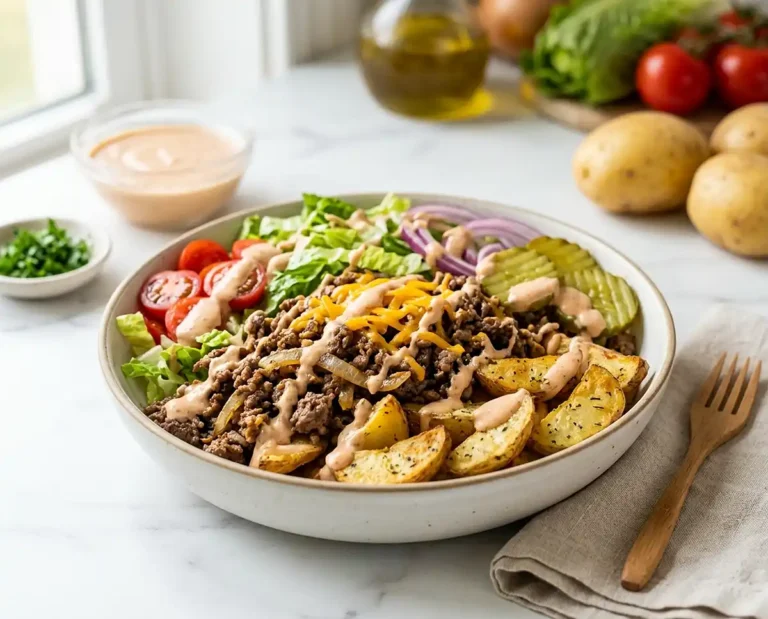 Loaded Burger Bowls