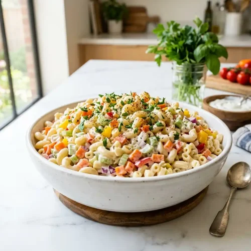 Macaroni Salad with Greek Yogurt 5 Macaroni Salad with Greek Yogurt