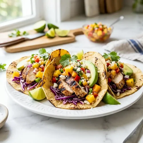 Mango Salsa Chicken Tacos 5 Mango Salsa Chicken Tacos