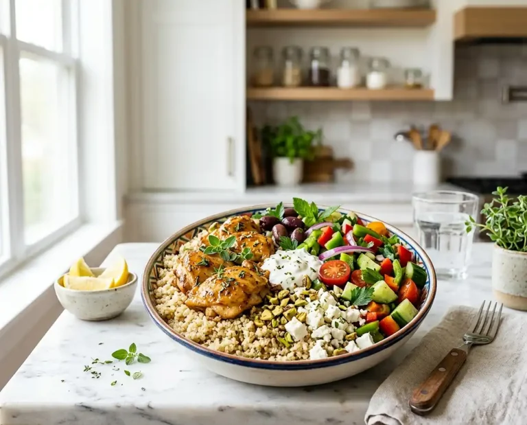 Mediterranean Chicken Quinoa Bowls