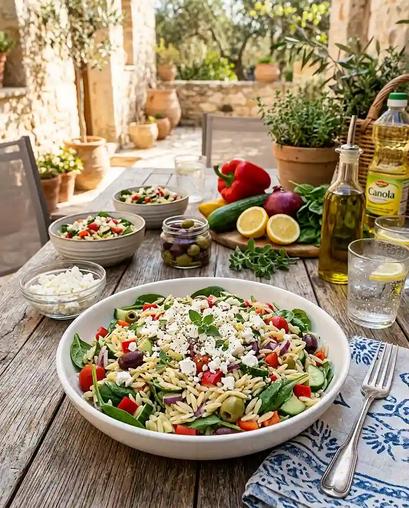 Mediterranean Orzo Salad 4 Mediterranean Orzo Salad recipe
