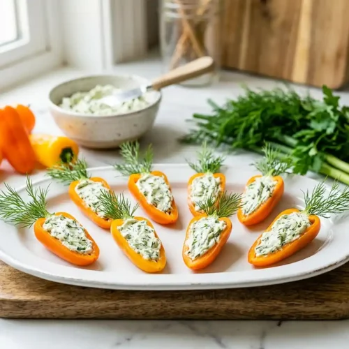 Mini Carrot Pepper Herb Cheese Bites 5 Mini Carrot Pepper Herb Cheese Bites