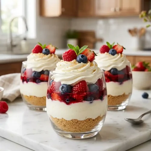 No-Bake Berry Cheesecake Cups 4 No-Bake Berry Cheesecake Cups