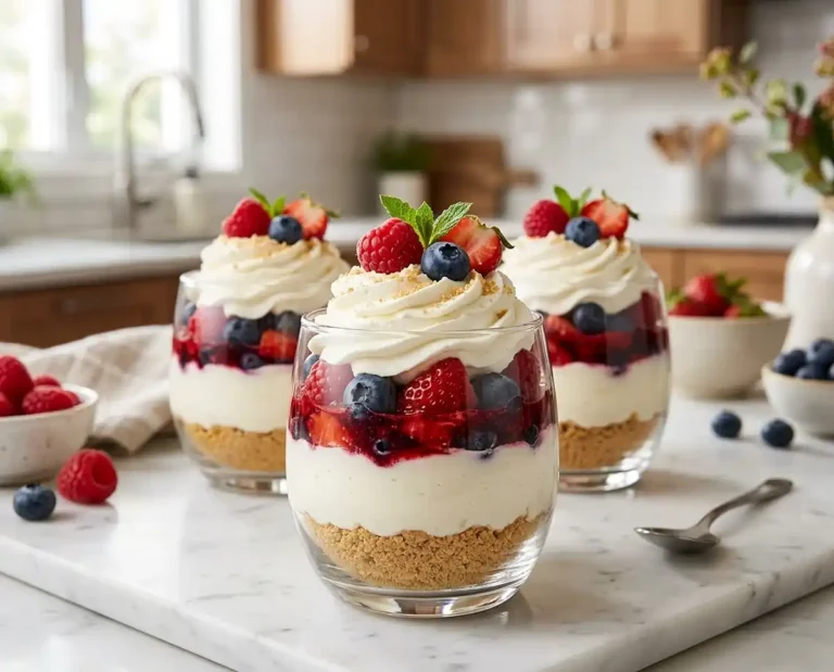 No-Bake Berry Cheesecake Cups