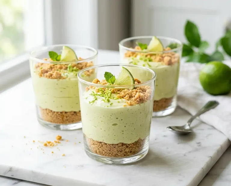 No Bake Key Lime Cheesecake Cups