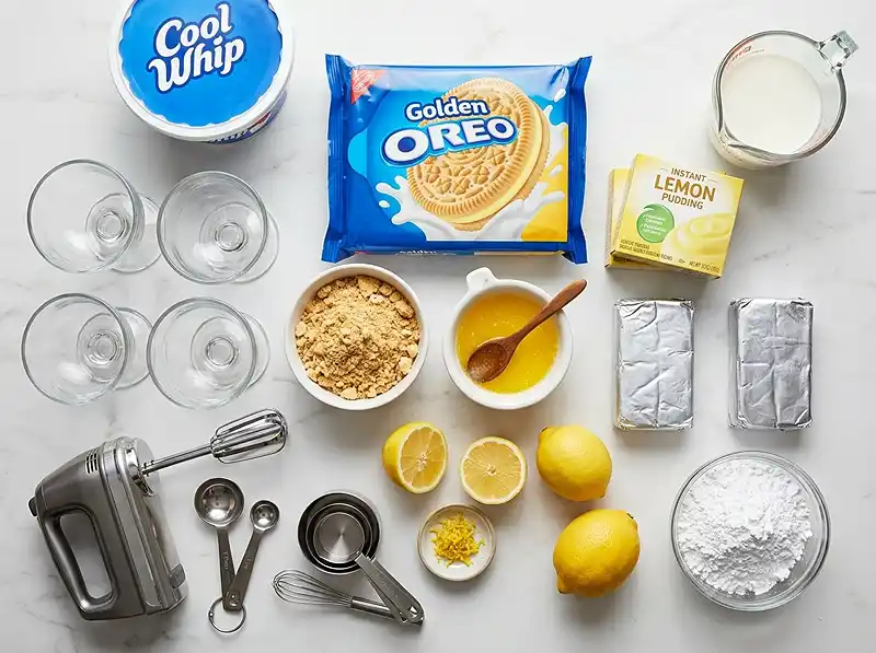 No-Bake Lemon Lush Cups 3 No-Bake Lemon Lush Cups Ingredients