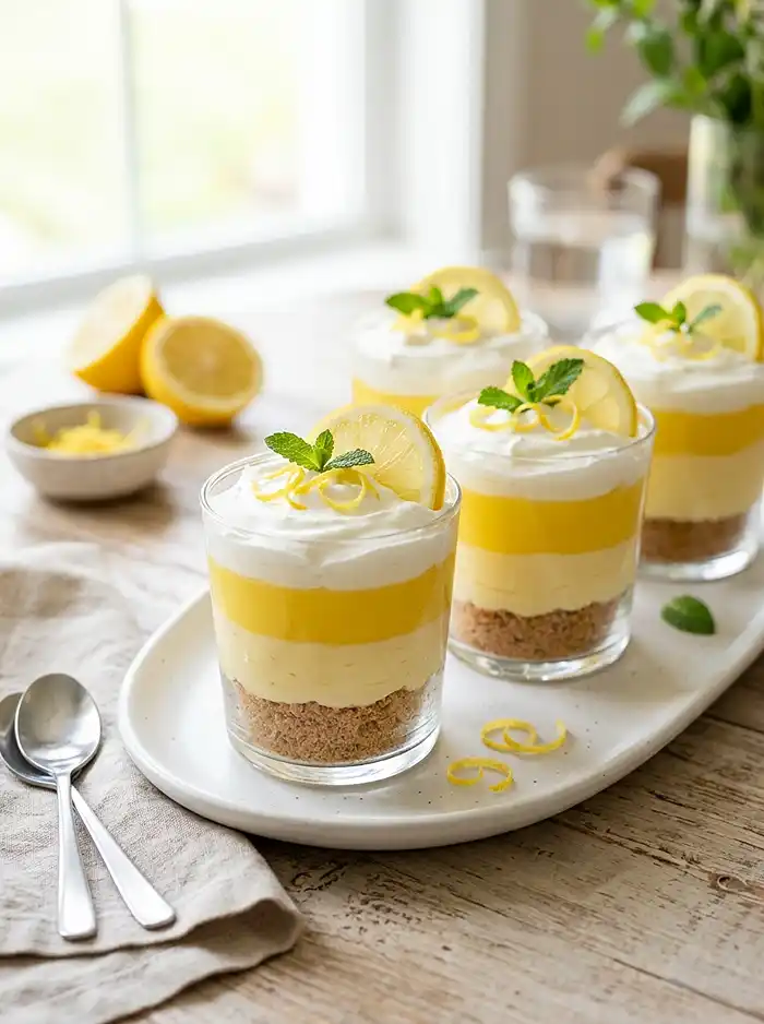 No-Bake Lemon Lush Cups 5 No-Bake Lemon Lush Cups Recipe