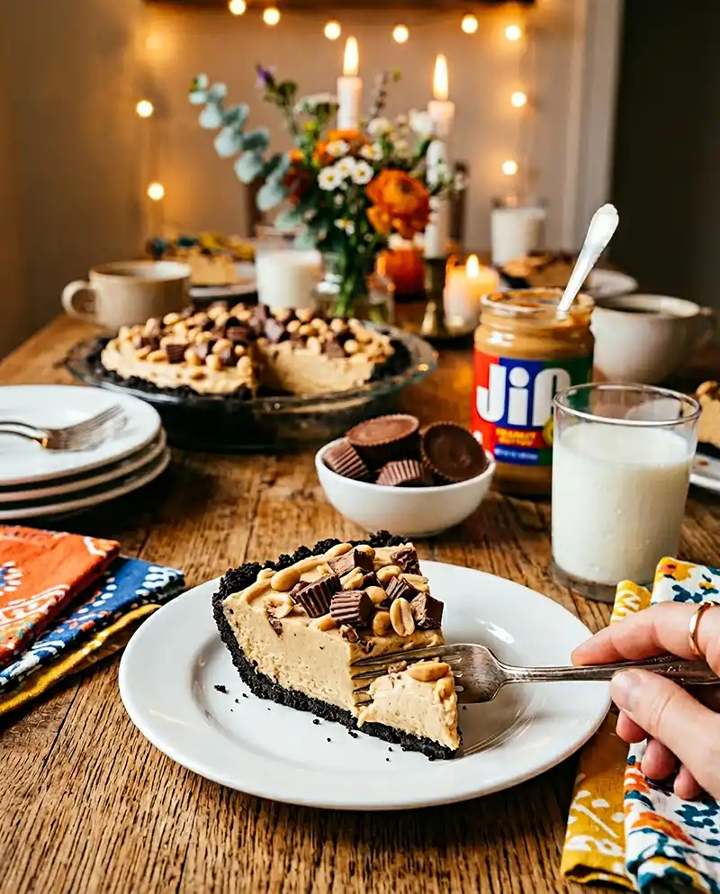 No-Bake Peanut Butter Pie Cups 4 No-Bake Peanut Butter Pie Cups recipe