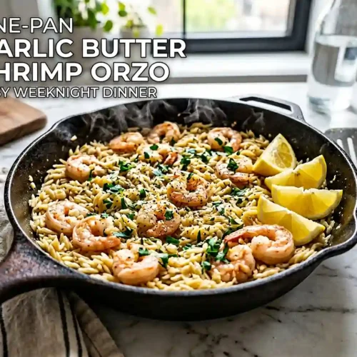 One Pan Garlic Butter Shrimp Orzo 5 One Pan Garlic Butter Shrimp Orzo