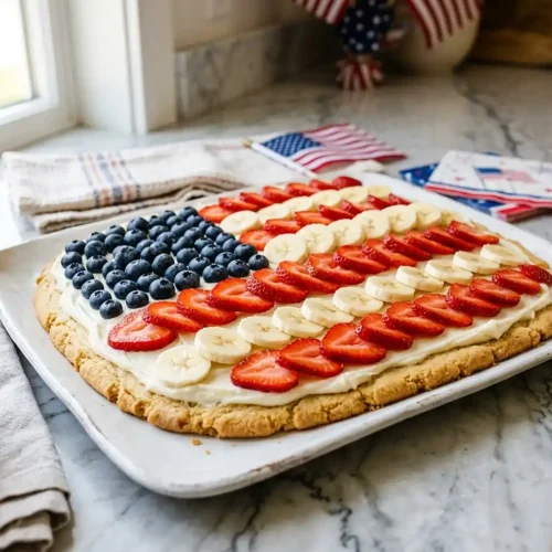 Patriotic Fruit Pizza