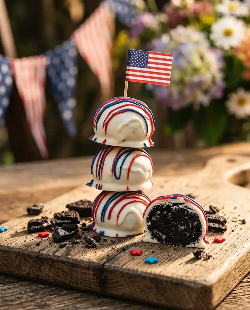 Patriotic Oreo Truffles 4 Patriotic Oreo Truffles recipe