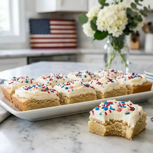Patriotic Sugar Cookie Bars