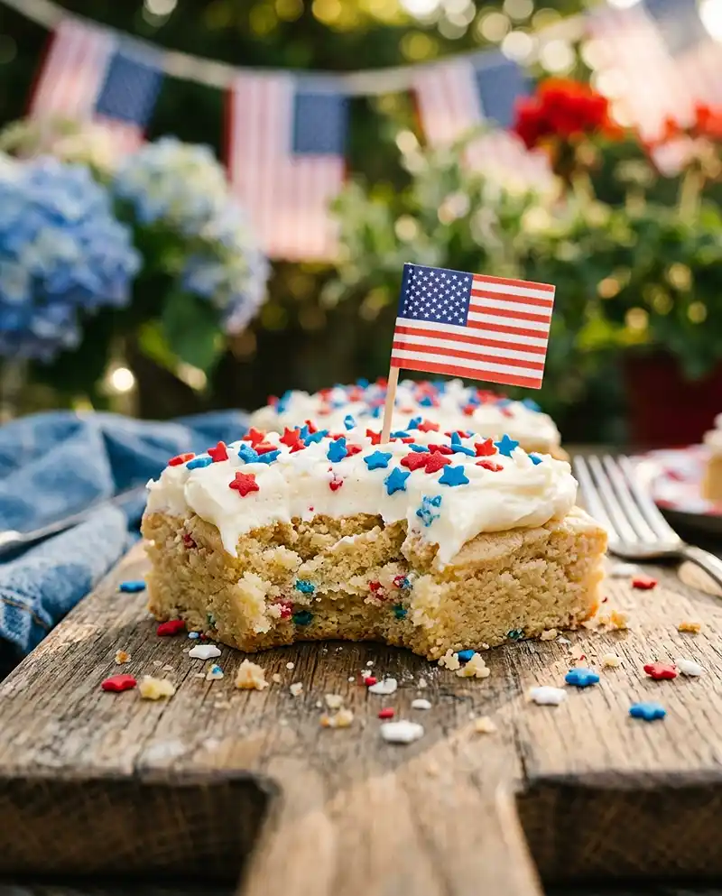 Patriotic Sugar Cookie Bars recipe
