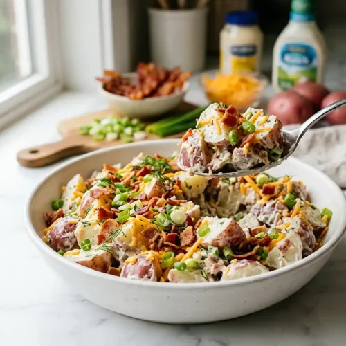 Ranch Potato Salad with Bacon 5 Ranch Potato Salad with Bacon