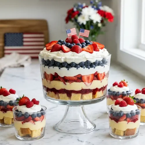 Red White and Blue Trifle Cups 5 Red White and Blue Trifle Cups