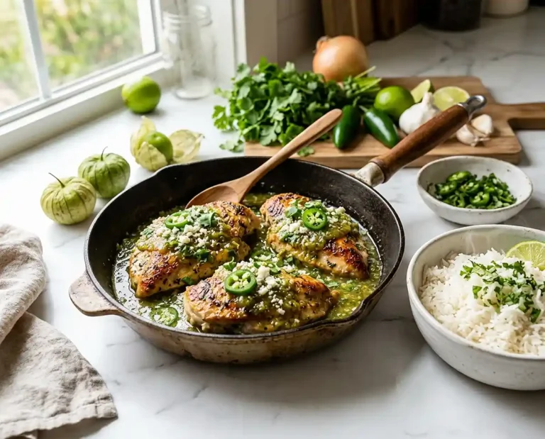 Skillet Salsa Verde Chicken