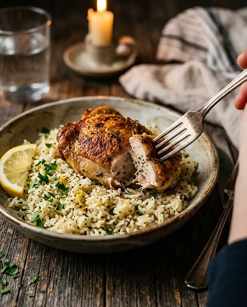Slow Cooker Lemon Herb Chicken and Rice 4 Slow Cooker Lemon Herb Chicken and Rice recipe