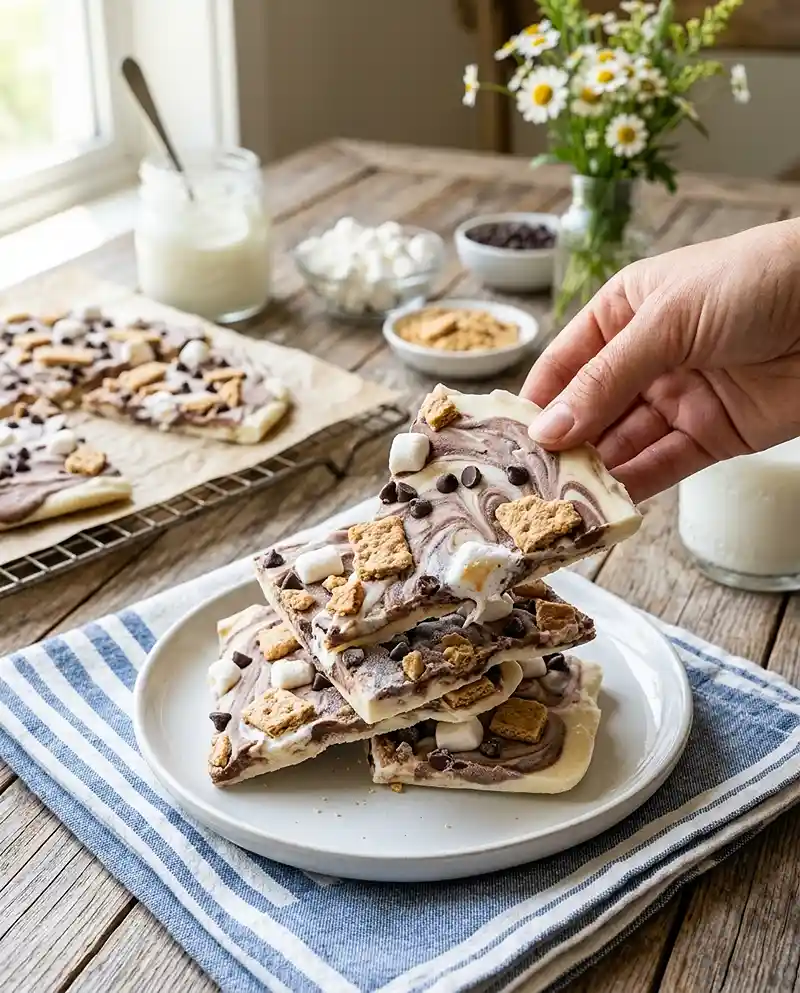 Smores Greek Yogurt Bark 4 Smores Greek Yogurt Bark RECIPE