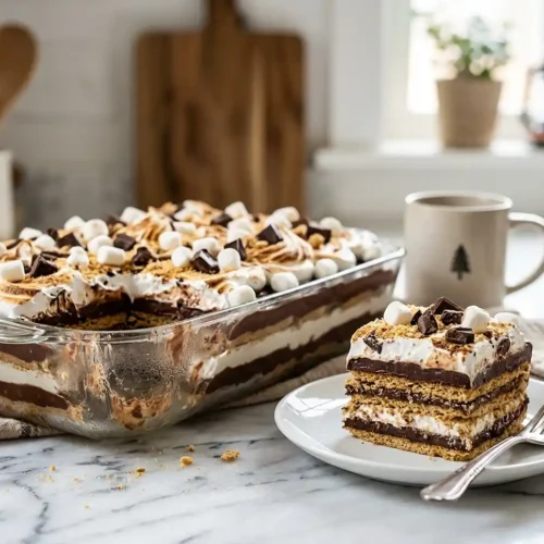 Smores Icebox Cake 5 Smores Icebox Cake