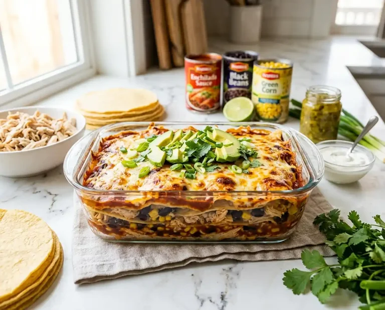 Southwest Chicken Enchilada Bake