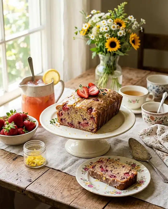Strawberry Lemonade Loaf Cake 5 Strawberry Lemonade Loaf Cake recipe