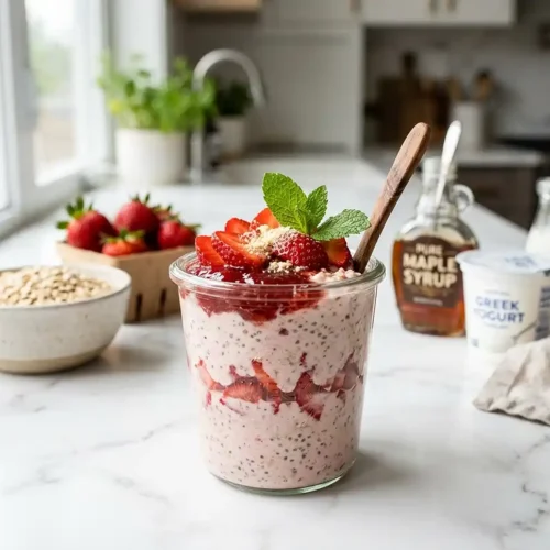 Strawberry Shortcake Overnight Oats 5 Strawberry Shortcake Overnight Oats