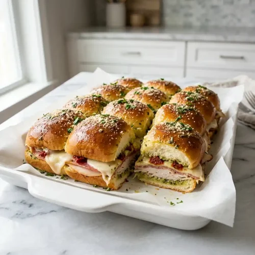 Turkey Pesto Sliders 5 Turkey Pesto Sliders