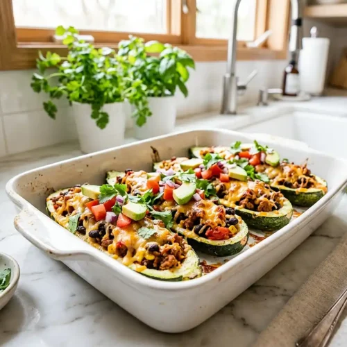 Turkey Taco Zucchini Boats 5 Turkey Taco Zucchini Boats