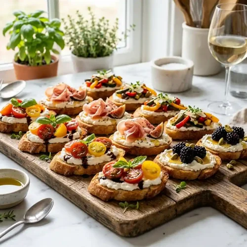 Whipped Ricotta Crostini 5 Whipped Ricotta Crostini