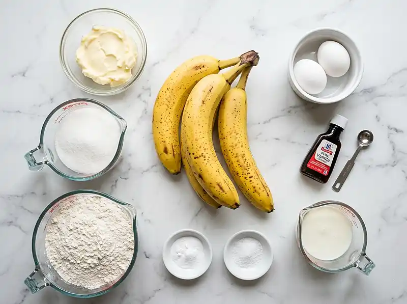 amish banana bread recipe no nuts Ingredients