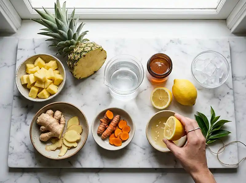 ginger pineapple tea​ Ingredients