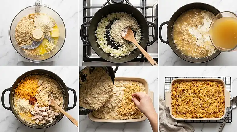 how to make the Creamy Turkey Rice Casserole
