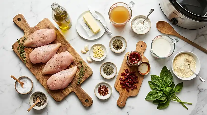 Crockpot Marry Me Chicken 2 ingredients for Crockpot Marry Me Chicken