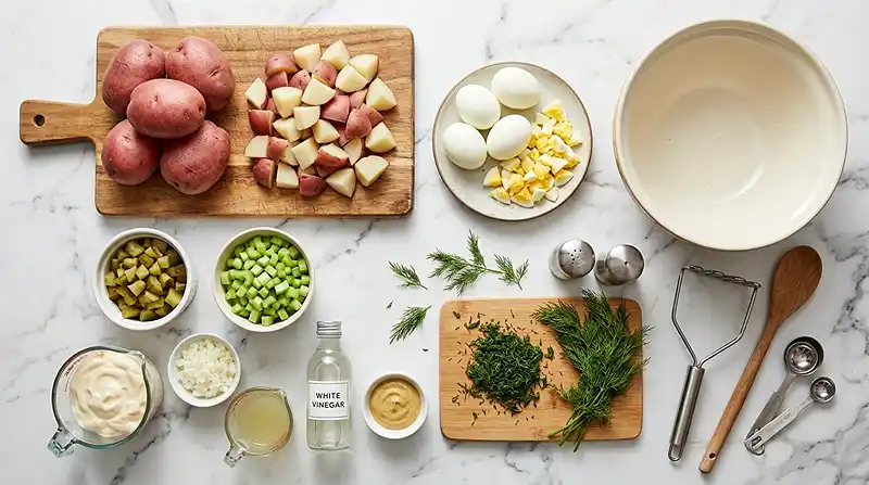 Dill Pickle Potato Salad 2 ingredients for Dill Pickle Potato Salad
