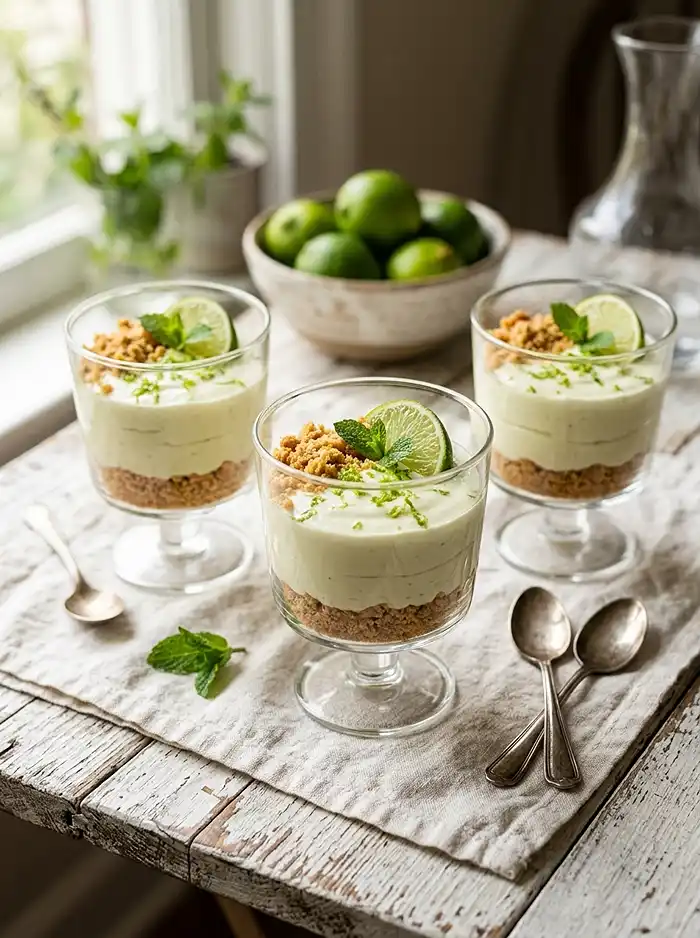 No Bake Key Lime Cheesecake Cups 5 key lime no bake cheesecake cups