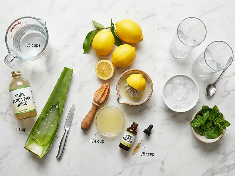 lemon aloe vera juice​ Ingredients