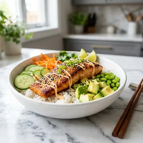 Air Fryer Salmon Rice Bowl 5 Air Fryer Salmon Rice Bowl