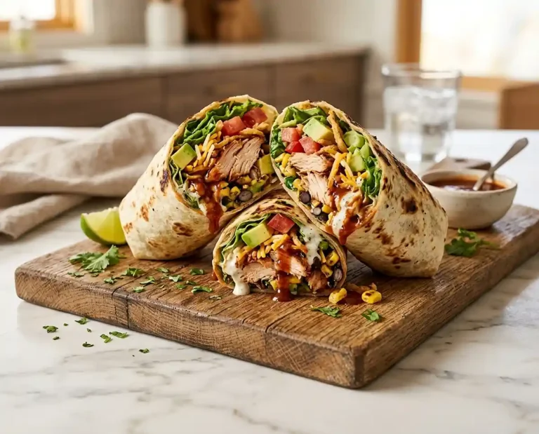 BBQ Ranch Chicken Wraps