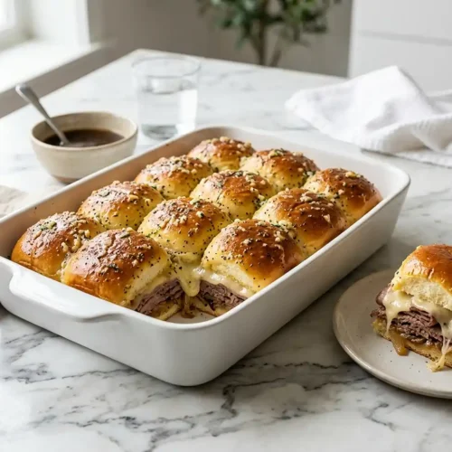 Baked French Dip Sliders 5 Baked French Dip Sliders