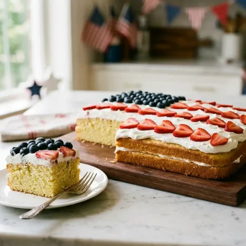 Berry Flag Cake 5 Berry Flag Cake
