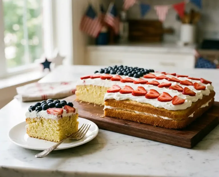 Berry Flag Cake