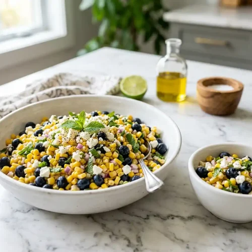 Blueberry Corn Salad with Feta 5 Blueberry Corn Salad with Feta