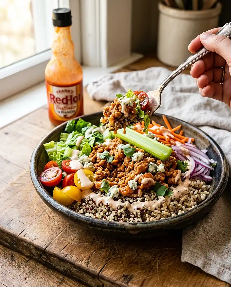 Buffalo Ranch Turkey Bowls recipe