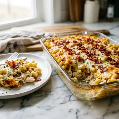 Chicken Bacon Ranch Pasta Bake 5 Chicken Bacon Ranch Pasta Bake