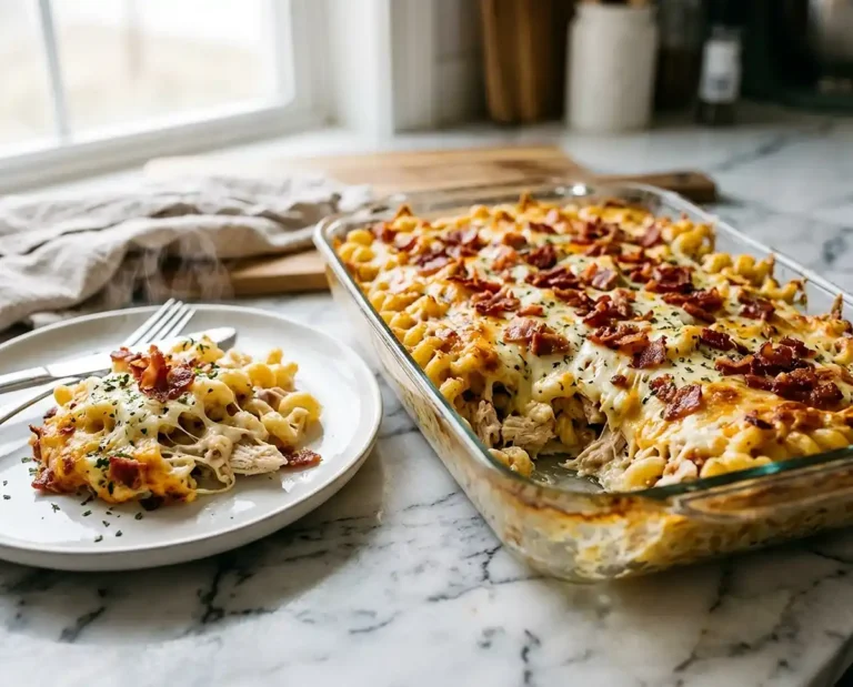 Chicken Bacon Ranch Pasta Bake