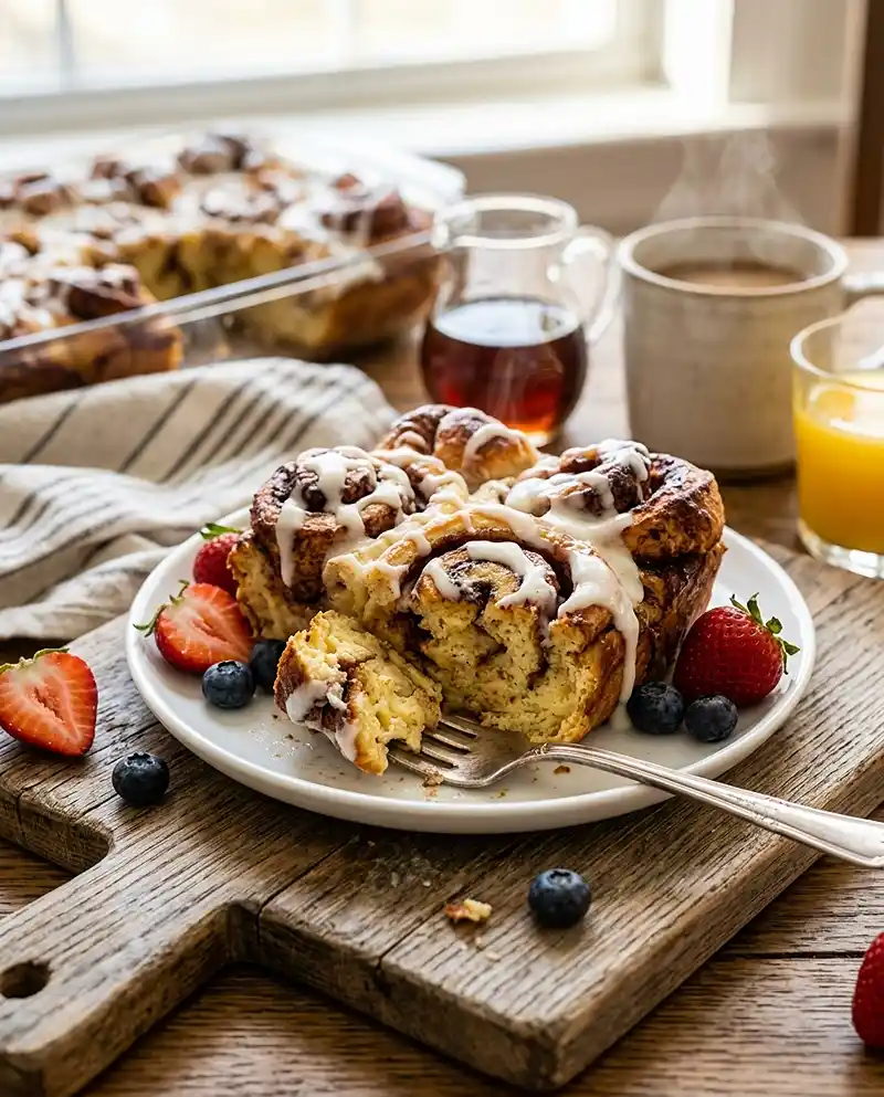 Cinnamon Roll French Toast Bake 4 Cinnamon Roll French Toast Bake RECIPE